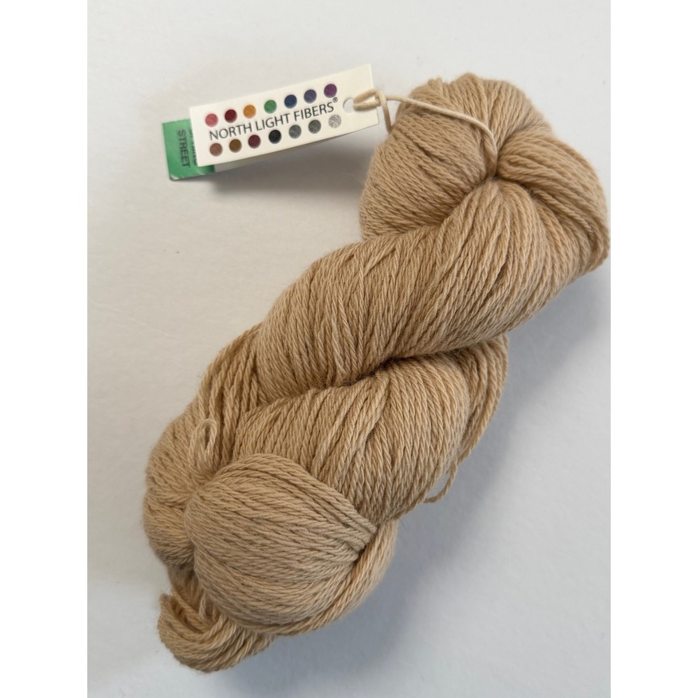North Light Fibers Spring Street Yarn Sand Tan 100% Falkland Islands Wool
